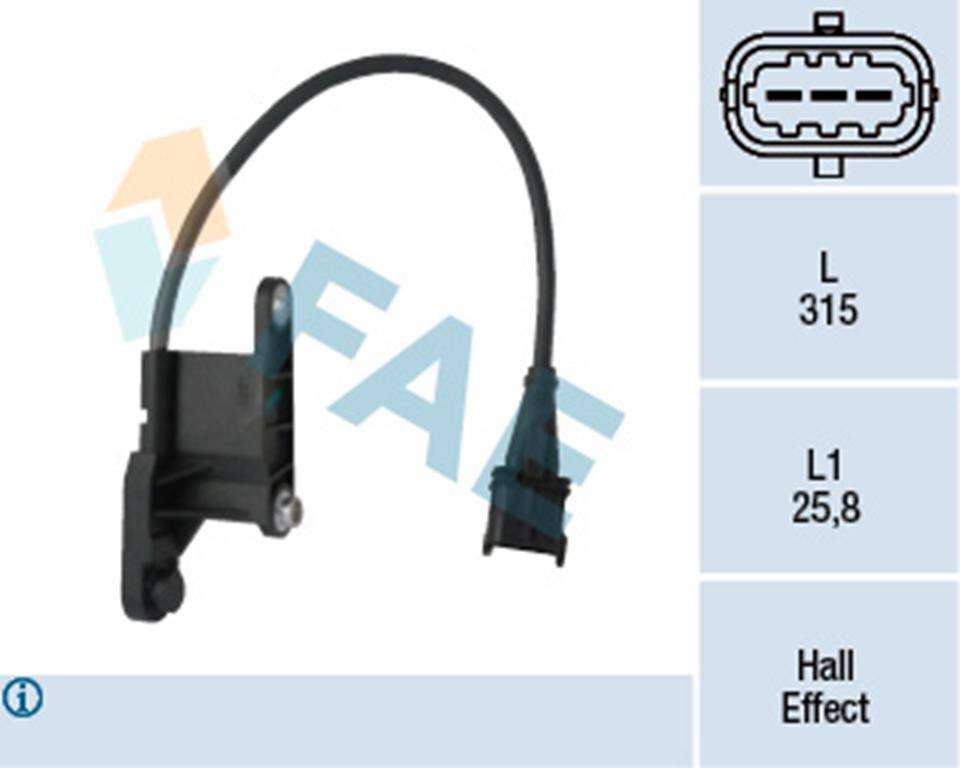 EKSANTRIK DEVIR SENSORU Z14XE Z16XE VECTRA B AST - FAE 79121