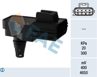 EMME MANIFOLD HAVA GIRIS MAP SENSORU TRANSIT V34 - FAE 15098