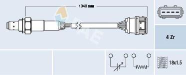 Oksijen Sensoru Volvo S40 İ 644 98-07 V40 99-04 1.6 1.8 2.0 - FAE 77373