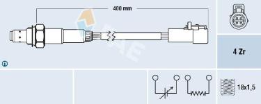 Oksijen Sensoru Ford Fiesta V Jh.Jd 01-08 Ka Rb  - FAE 77578