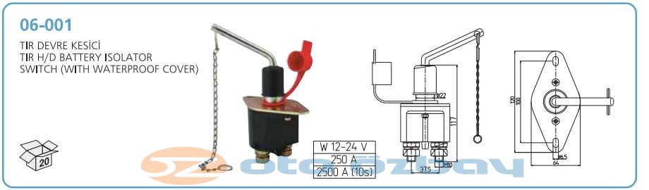TIR DEVRE KESICI BAKALIT GOVDELI - AKSA 06-001
