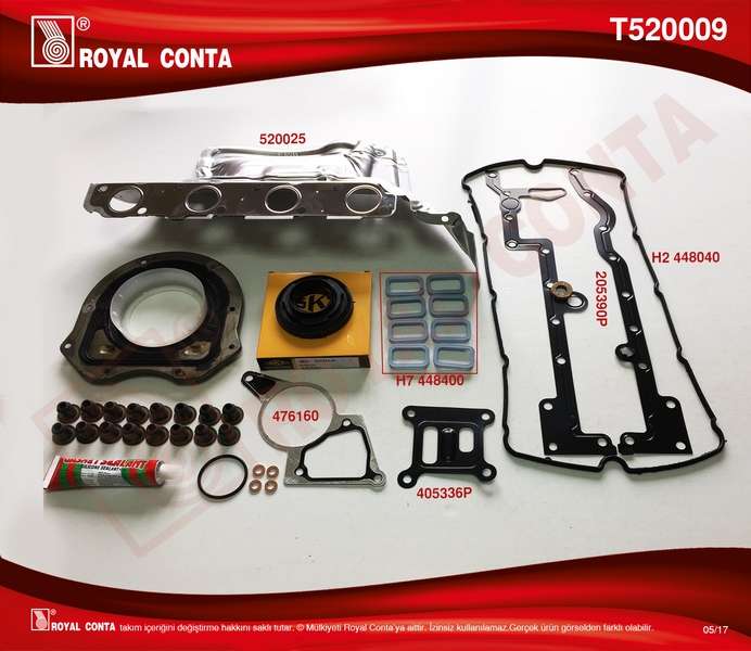 MOTOR TAKIM CONTA SKT KECELI S.LASTIKLI SKCS - ROYAL T520009