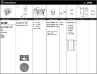 MOTOR PISTONSEGMANI  RIKEN  84.800.5 - KINGPISTON 18-3010593