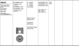 MOTOR PISTONSEGMANI  RIKEN  86.01STD - KINGPISTON 18-2582600