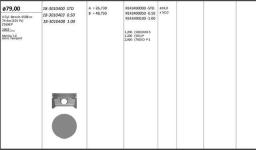 MOTOR PISTONSEGMANI  RIKEN  79.001.0 - KINGPISTON 18-3010408