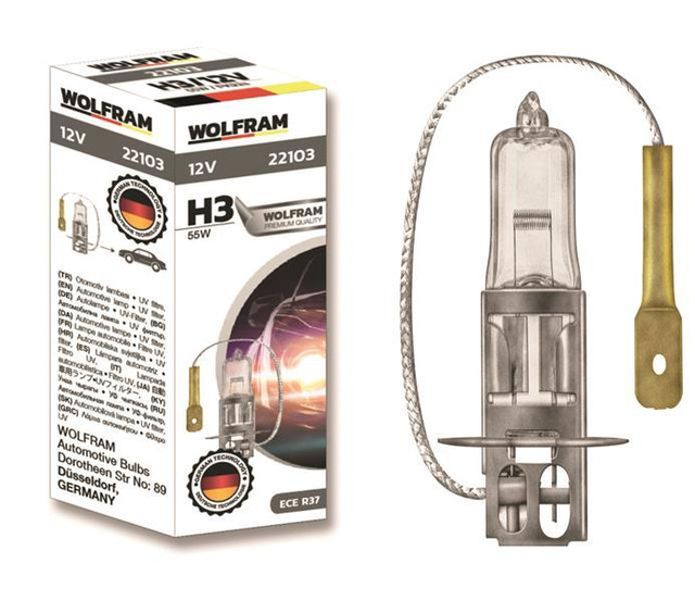 AMPUL 12V H3 100 PK22s STANDART ISIK 62201 - WOLFRAM 22113