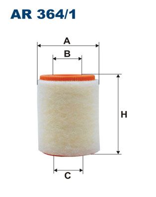 HAVA FILTRESI SMART M160 FORTWO Coupe 451  - FILTRON AR364.1