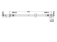 ON FREN HORTUMU VOLVO S60 2000-2010 V70 199 - AUTOTECH TVV04