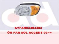 FAR SOL MANUEL SARI SINYALLI HYUNDAI ACCENT20 - AYFAR 404483