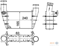 Turbo Radyatoru İntercooler Passat A4 A6 1.8t 1.9tdi 00-05 - BEHR 8ML376727581