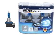 AMPUL 12V H8 35 PGJ19-1 SKY BLUE BEYAZ IS - WOLFRAM 29218 SB