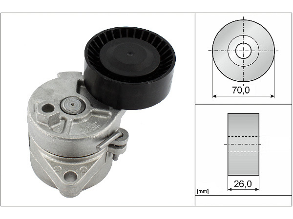 V KAYIS GERGISI KOMPLE KLIMA BMW E46/38/39/X - INA 534010410