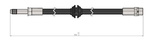 FREN HORTUMU ON BMW 3 SERIES E46 98-04 - CAVO C900319A