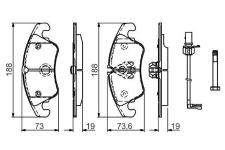 Fren Balata A4 07-15 2.0tdi-2.0tfsi/a5 2. - BOSCH 0986494259