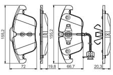 FREN BALATASI ON AUDI A4 1.8 TFSI 08-15.  - BOSCH 0986495129