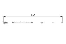 Fren Balata İkaz Sensoru Vectra C Signum - BOSCH 1987474585