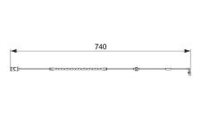 ON FREN BALATA IKAZ SENSORU ASTRA G ZAFIR - BOSCH 1987474587