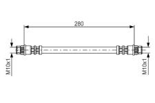 FREN HORTUMU ARKA RENAULT LOGAN BM 04- 60 - BOSCH 1987476517
