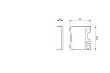 FREN BALATASI ARKA MERCEDES W202 W124 - BOSCH 0986424358