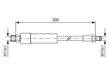 FREN HORTUMU ARKA 300mm BMW E60 E61 E64 E - BOSCH 1987476074