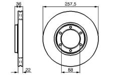ON FREN AYNASI ISUZU GEMINI 1.6 90-93 TFR - BOSCH 0986478596