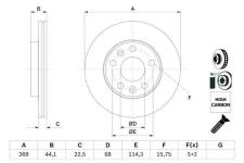 On Fren Aynasi Megane 1.6 16 V 1.2 Tce Edc 1.5 Dci 1.5 Dci E - BOSCH 0986479F65