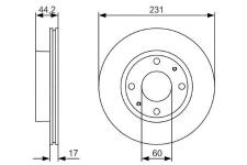 Fren Diski On .Japon Carry Ga413 1.3 99-05 55311-76a00 - BOSCH 0986479R23