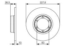 FREN DISKI ON 228MM ADET FIYATIDIR kutu i - BOSCH 0986479R65