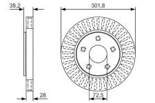 Fren Diski On 301.8 Mm Adet Fiyatidir Kutu İci 2adet Fiat Fr - BOSCH 0986479U45