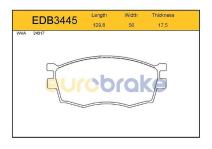 FREN BALATASI ON ACCENT ERA 2007 - 2011  - EUROBRAKE EDB3445