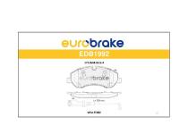 FREN BALATASI ON CIFT FISLI TRANSIT CUST - EUROBRAKE EDB1992