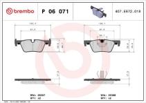 Fren Balatasi Arka Bmw F20-30 - BREMBO P06071
