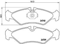 Fren Balatasi Arka 0wa Kulakli-Vw Lt 97-07 Mercedes Sprinter - BREMBO P50081