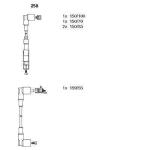 ATESLEME KABLOSU SETI MERCEDES M102 M111 W201 W1 - BREMI 258