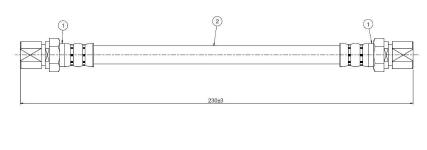 Fren Hortumu Arka Opelcorsa A 85-93/vectra A 83-/corsa B 93- - CAVO C800257A