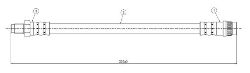 Arka Fren Hortumu Corsa C 00- - CAVO C800387A