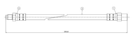 FREN HORTUMU ON VOLVO S70 V70 2.0 2.3 2.5TD  - CAVO C800560B