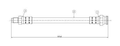 FREN HORTUMU ARKA FIAT PUNTO EVO 09-12/GRAND - CAVO C900235A