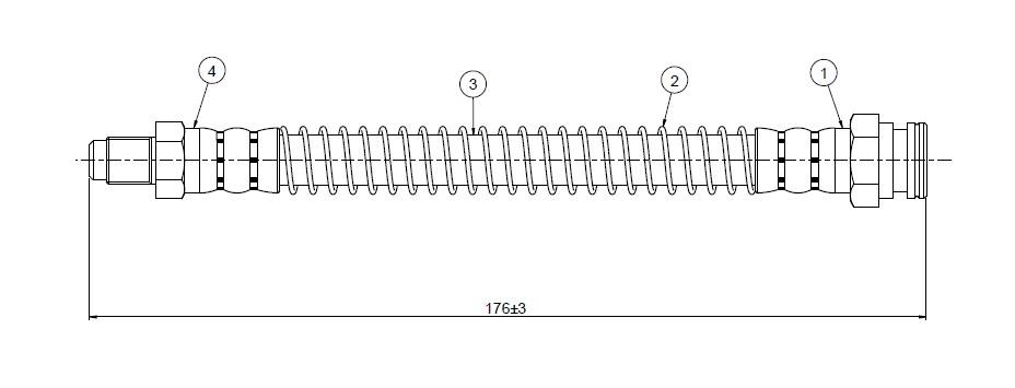 FREN HORTUMU ON PEUGEOT 206 00 - CAVO C900276A