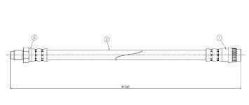 FREN HORTUMU ON NISSAN PRIMASTAR 01-.. - CAVO C900322A