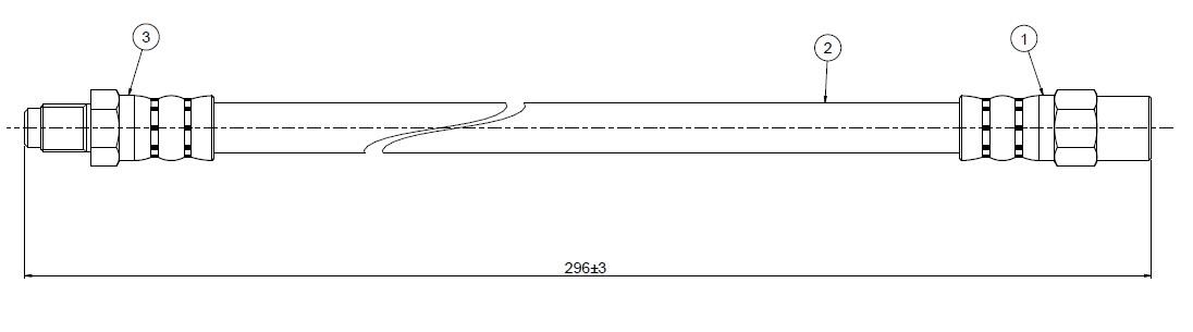 On Fren Hortumu S40 İi 06 S70 99 07 - CAVO C900857A
