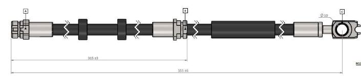 Fren Hortumu On Seat İbiza V 6j8.6p8 .Toledo İv Kg3 08- - CAVO C900897A
