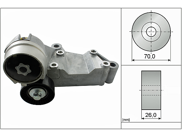 ALTERNATOR GERGI RULMANI KUTUKLU CONNECT 02  - INA 534014610