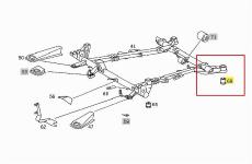 TRAVERS TAKOZU ARKA MERCEDES 638 VITO 601-6 - CORTECO 602533