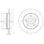 FREN DISKI ARKA 5D 259MM AURIS 07- ++   #### - DELPHI BG4233