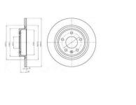 FREN DISKI CIFTLI PAKET DELIKSIZ ARKA CHEVRO - DELPHI BG4279