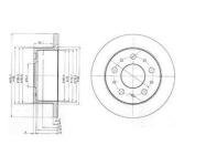 ARKA FREN DISK AYNASI BOXER JUMPER DUCATO TU - DELPHI BG3923