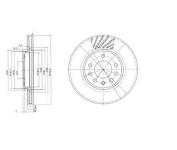 On Fren Disk Aynasi 5 Bijon Astra G Astra H Corsa C Meriva A - DELPHI BG3405