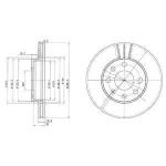 On Fren Diski Astra F 92-98 Corsa B 93-02 Astra Classic 99-0 - DELPHI BG2278