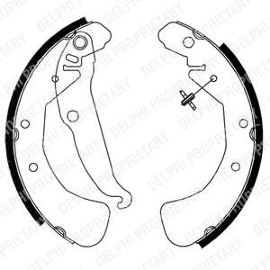 FREN BALATASI ARKA PABUCLU OPEL ASTRA F 1.4/ - DELPHI LS1829